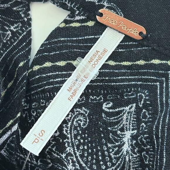 Free People Walking on a Dream High Neck Cutout Long Sleeve Tunic Top S - Picture 12 of 15